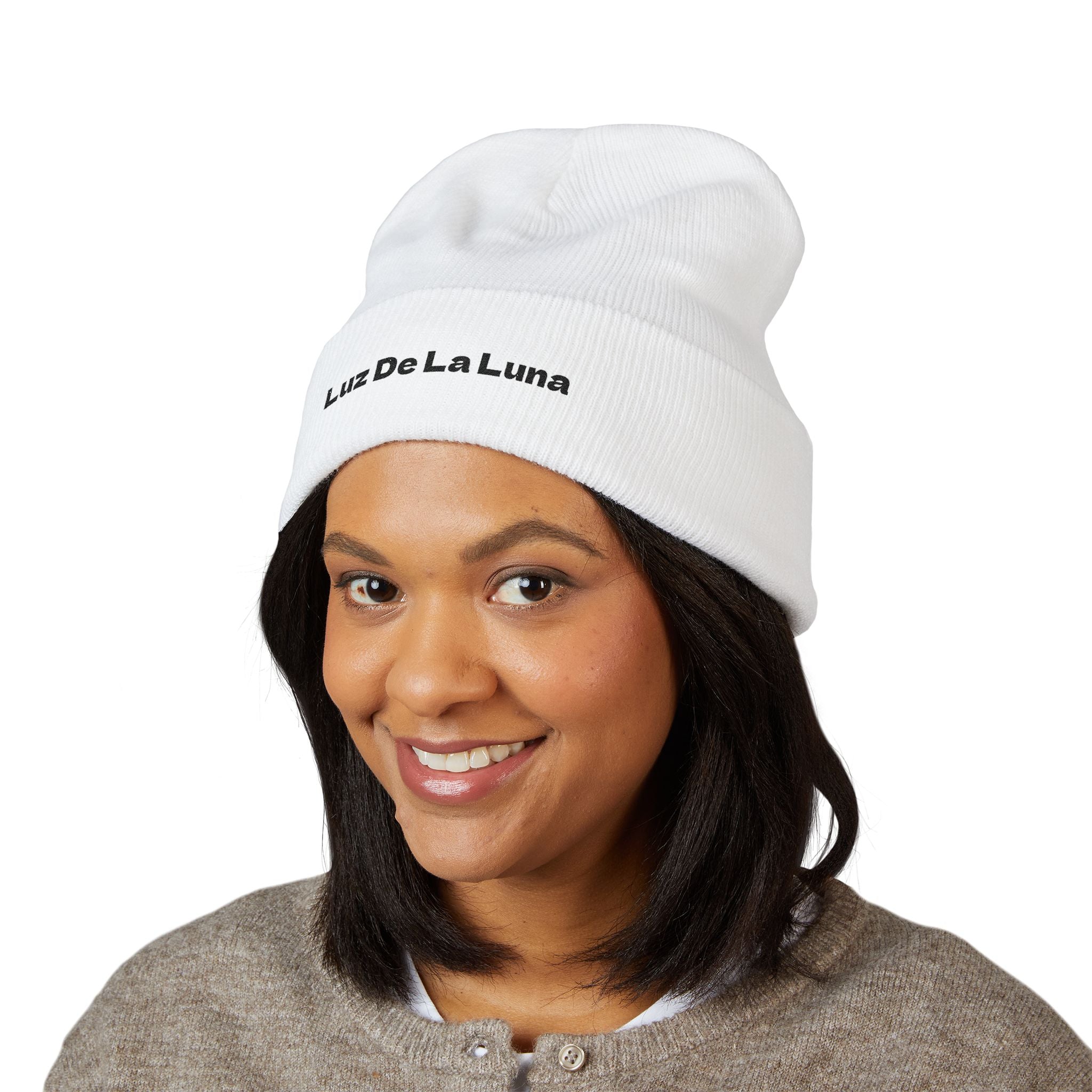 Luz De La Luna Embroidered Beanie
